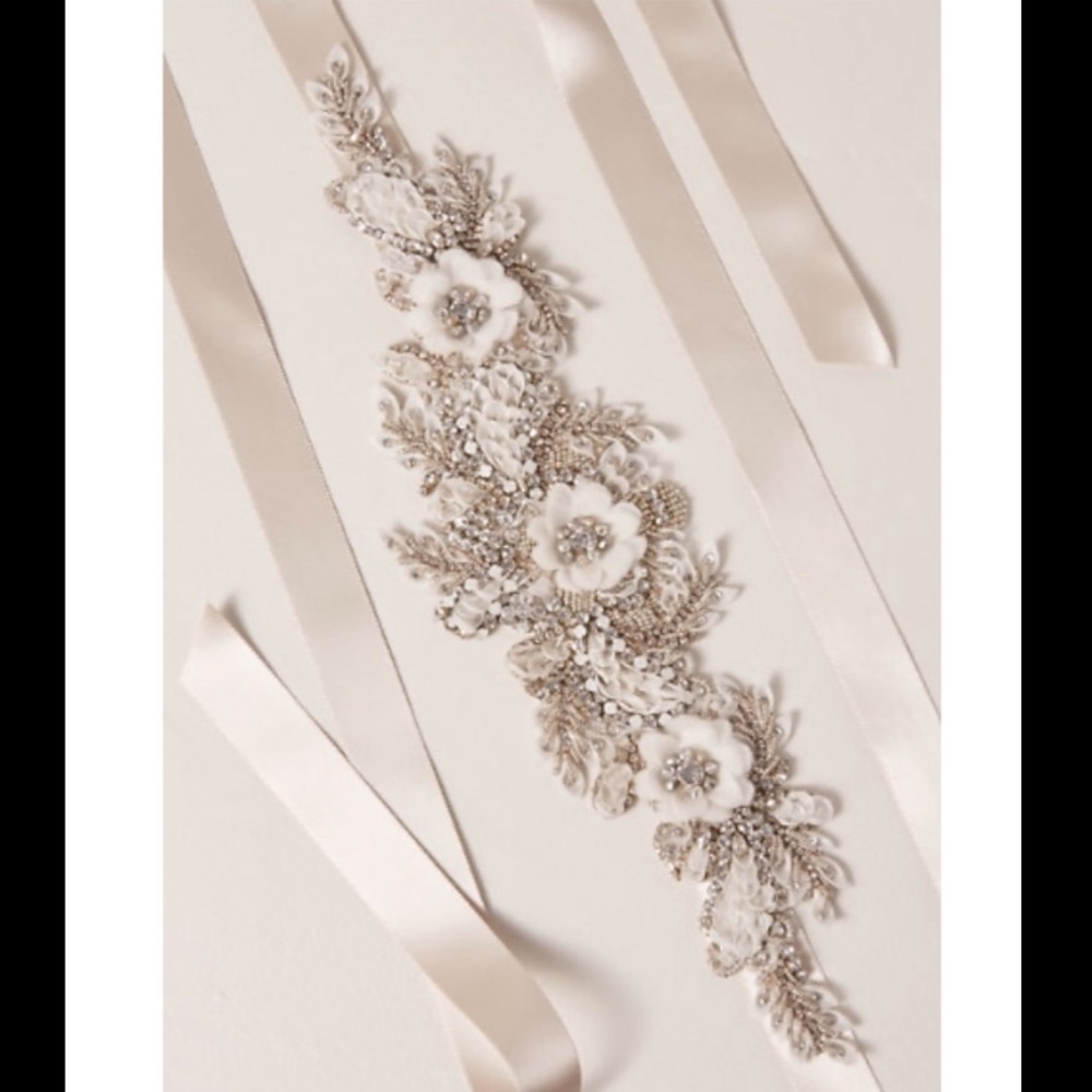 BHLDN Bridal Belt-  A.B. Ellie Krysta Sash